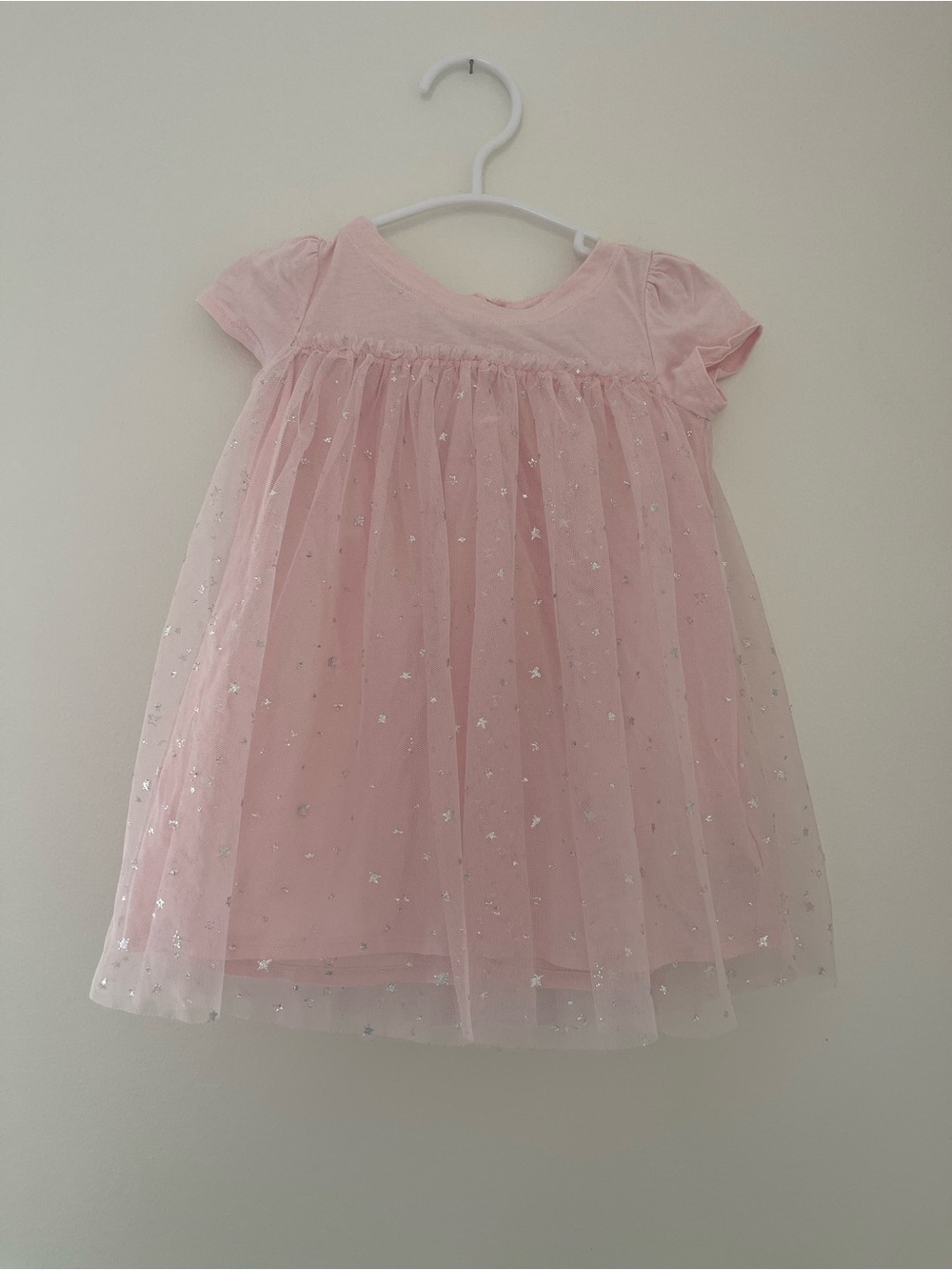 GAP Pink Tulle Star-Accent Dress